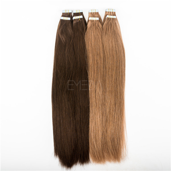 double side tape in hair extensions dark brown lp